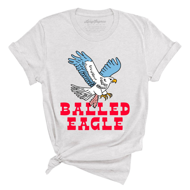 Balled Eagle Graphic Tee - Ash