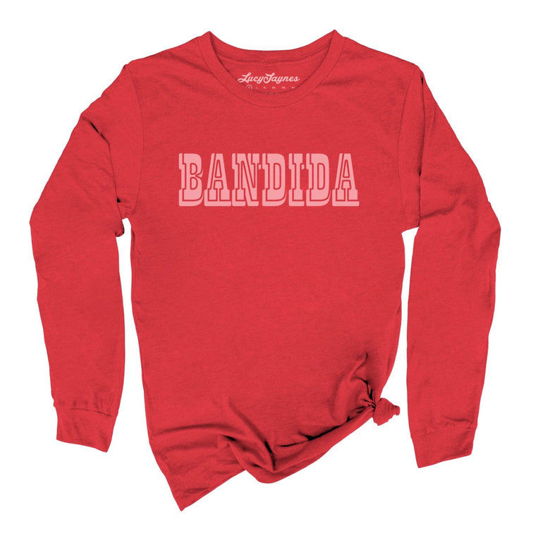 Bandida Graphic Long Sleeve Tee - Red