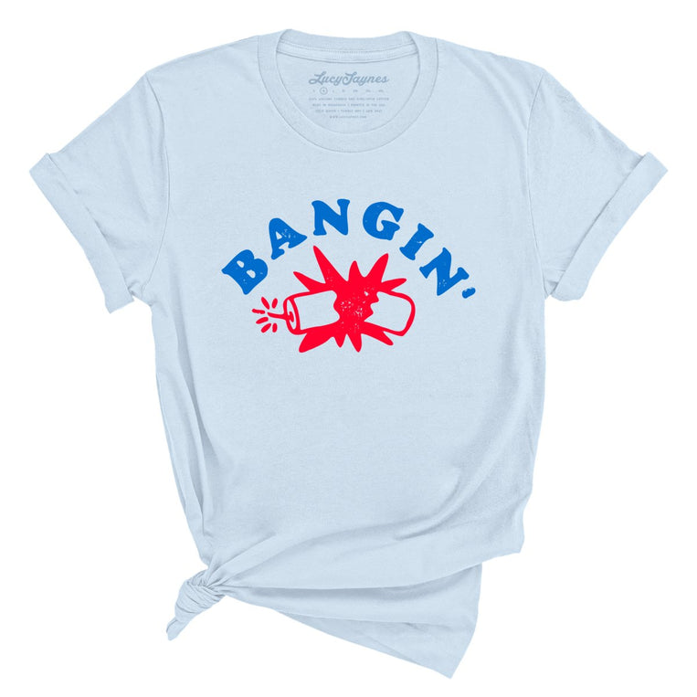 Bangin' Graphic Tee - Light Blue