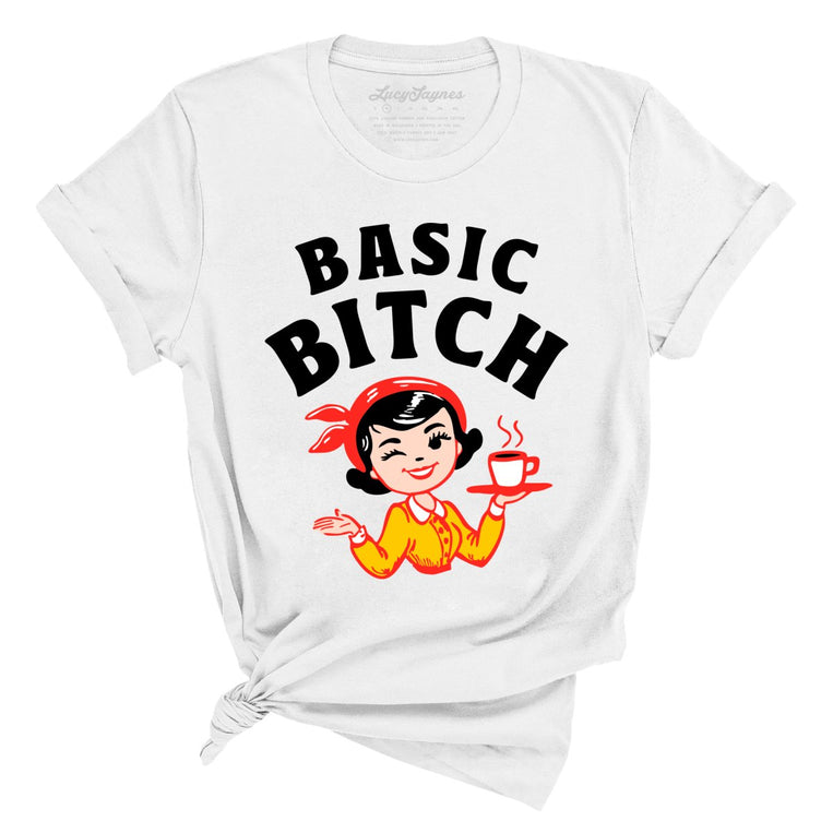 Basic Bitch Graphic Tee - White