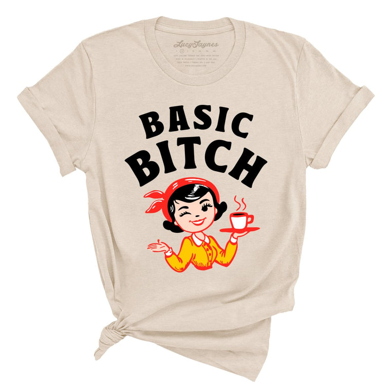 Basic Bitch Graphic Tee - Soft Cream