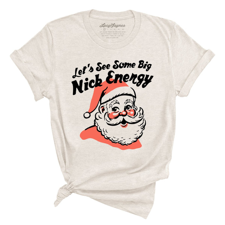 Big Nick Energy Graphic Tee - Heather Dust