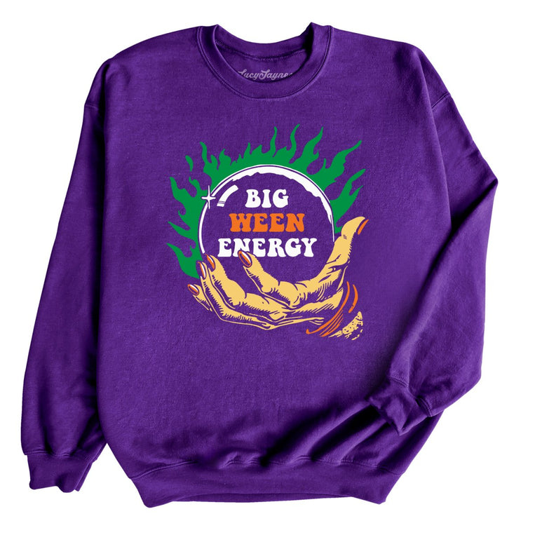 Big Ween Energy Graphic Sweatshirt - Purple