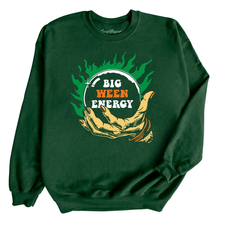 Big Ween Energy Graphic Sweatshirt - Forest