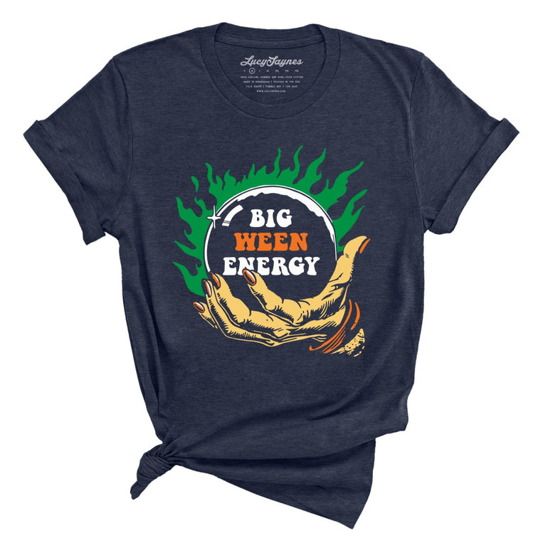 Big Ween Energy Graphic Tee - Heather Midnight Navy