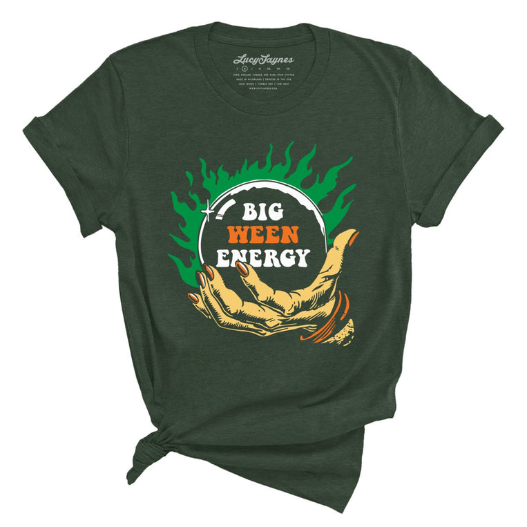 Big Ween Energy Graphic Tee - Heather Forest