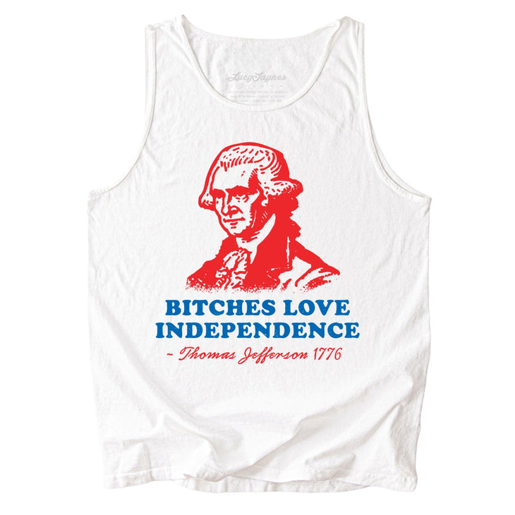 Bitches Love Independence Comfort Colors Tank Top