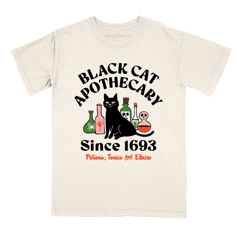 Black Cat Apothecary Comfort Colors Graphic Tee