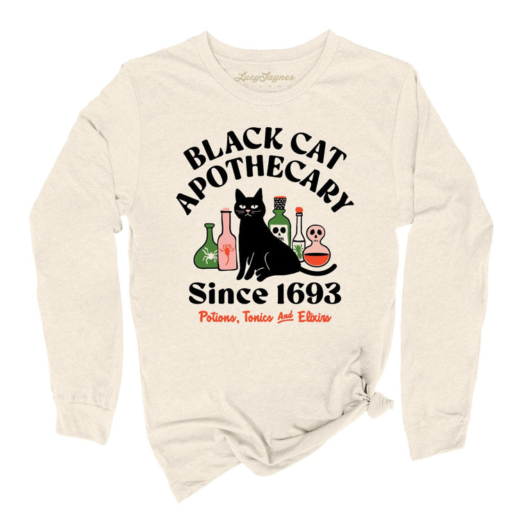 Black Cat Apothecary Graphic Long Sleeve Tee