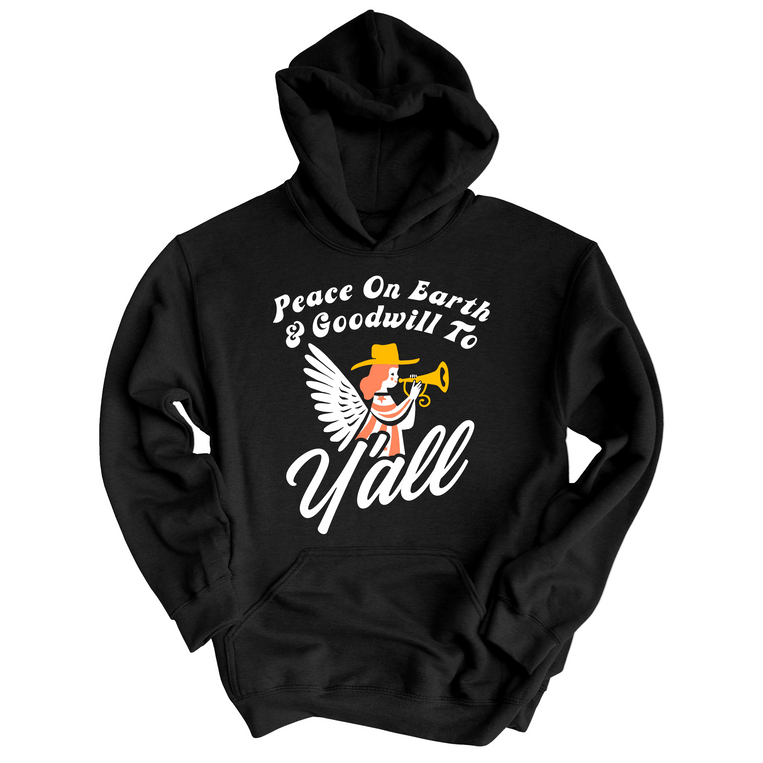 Goodwill To Y'all Graphic Hoodie - Black