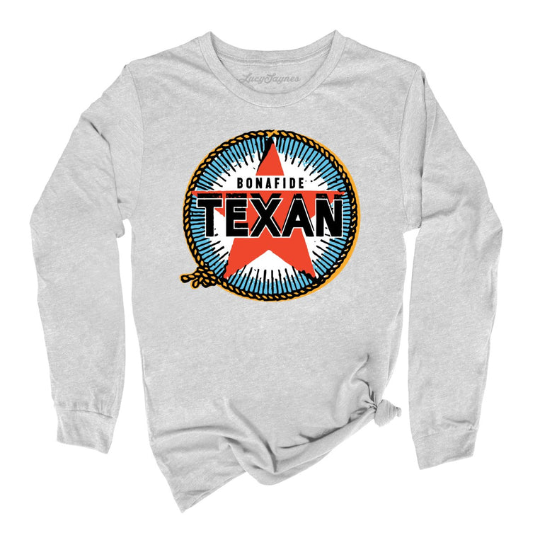 Bonafide Texan Graphic Long Sleeve Tee - Athletic Heather
