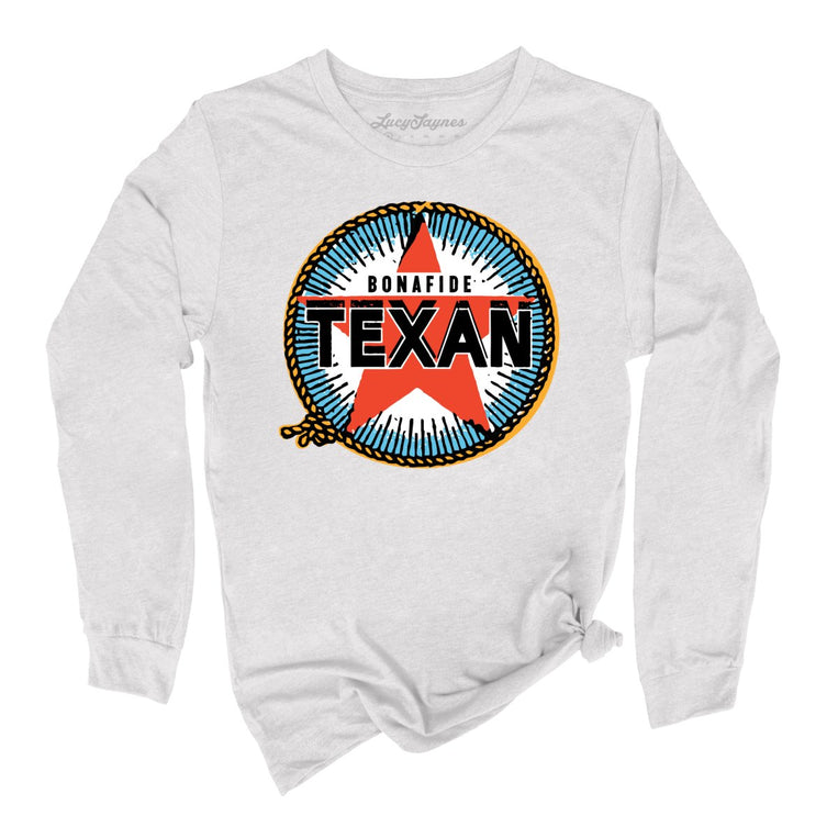 Bonafide Texan Graphic Long Sleeve Tee - Ash