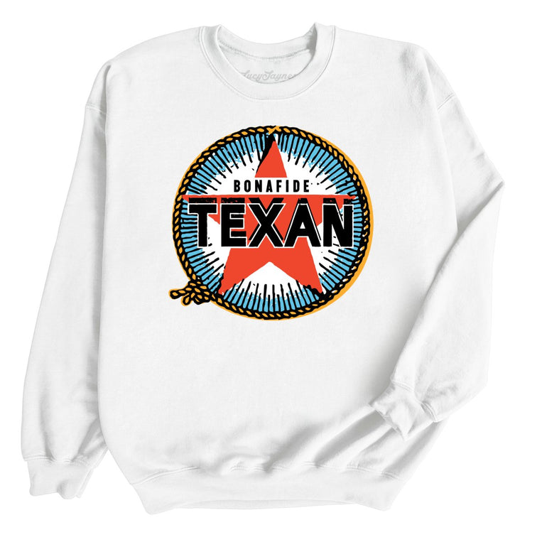 Bonafide Texan Graphic Sweatshirt - White