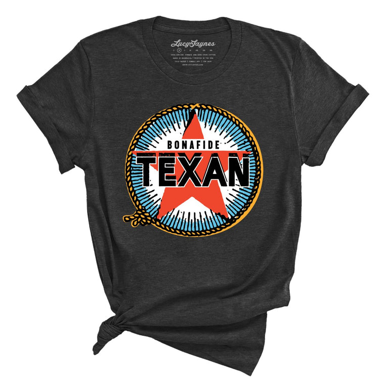 Bonafide Texan Graphic Tee - Dark Grey Heather