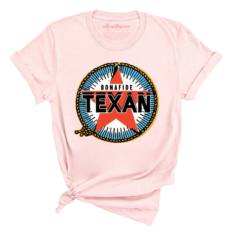 Bonafide Texan Graphic Tee - Soft Pink