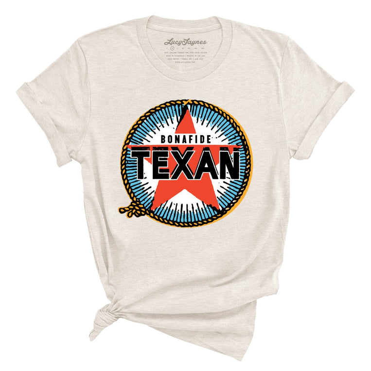 Bonafide Texan Graphic Tee - Heather Dust