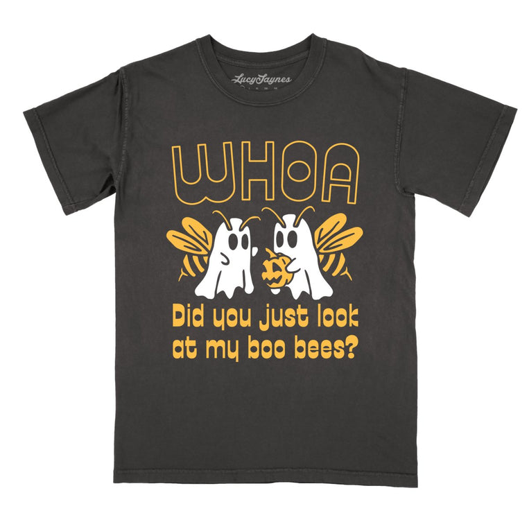 Boo Bees Comfort Colors Graphic Tee - Pepper