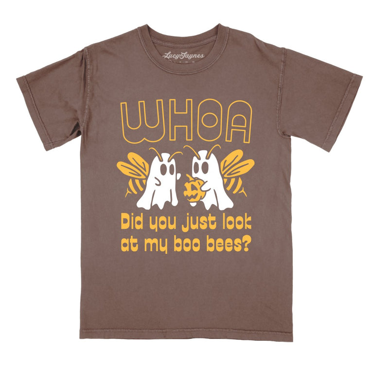 Boo Bees Comfort Colors Graphic Tee - Espresso