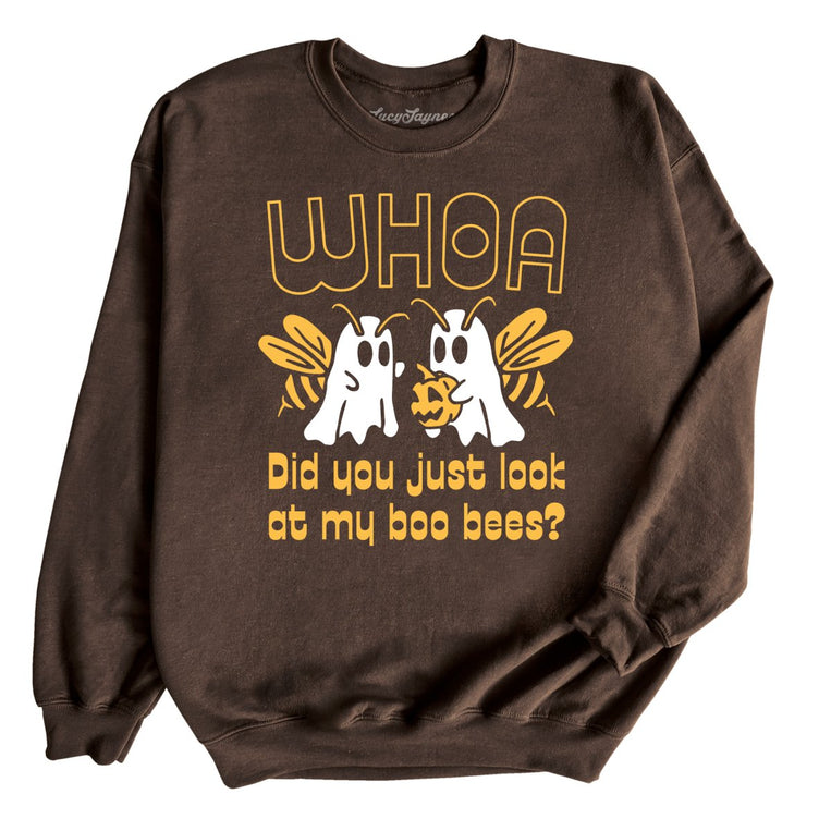 Boo Bees Graphic Sweatshirt - Dark Chocolate