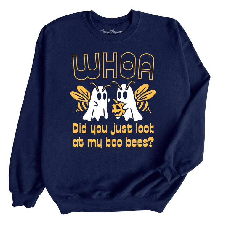 Boo Bees Graphic Sweatshirt - Navy