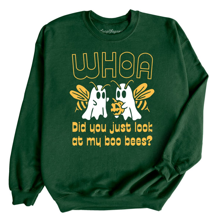 Boo Bees Graphic Sweatshirt - Forest