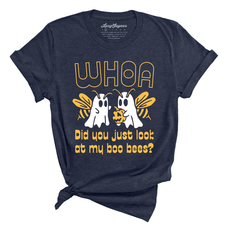 Boo Bees Graphic Tee - Heather Midnight Navy