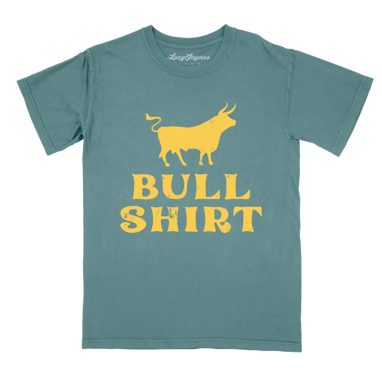Bull Shirt Comfort Colors Graphic Tee - Blue Spruce