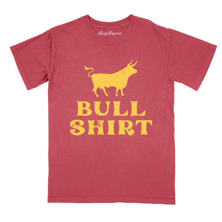 Bull Shirt Comfort Colors Graphic Tee - Crimson