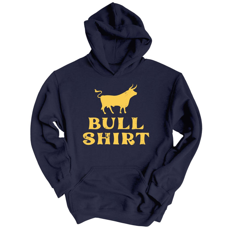 Bull Shirt Graphic Hoodie - Classic Navy