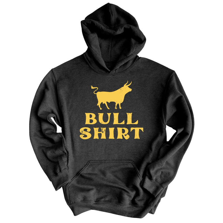 Bull Shirt Graphic Hoodie - Charcoal Heather