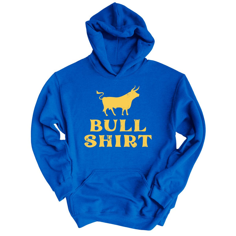 Bull Shirt Graphic Hoodie - Royal