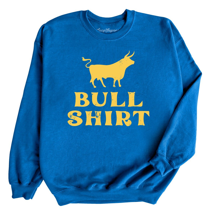 Bull Shirt Graphic Sweatshirt - Royal