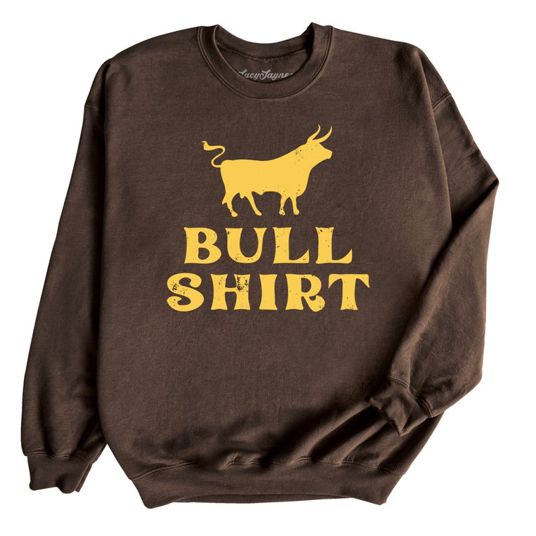 Bull Shirt Graphic Sweatshirt - Dark Chocolate