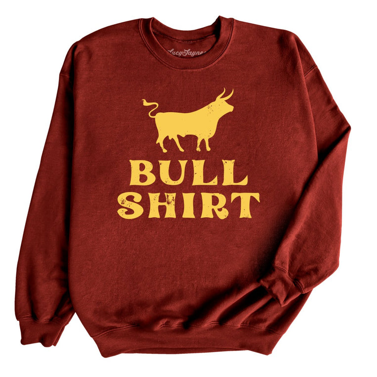 Bull Shirt Graphic Sweatshirt - Garnet