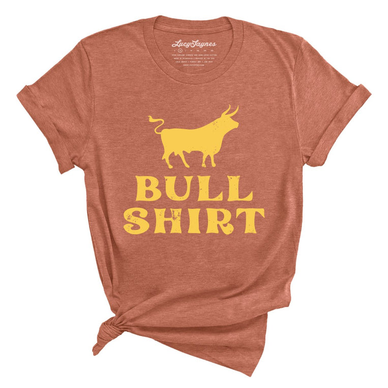 Bull Shirt Graphic Tee - Heather Clay