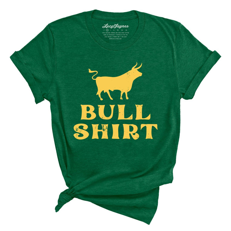 Bull Shirt Graphic Tee - Heather Grass Green