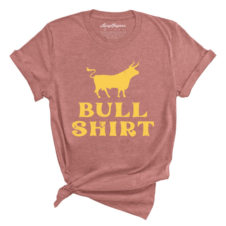 Bull Shirt Graphic Tee - Heather Mauve