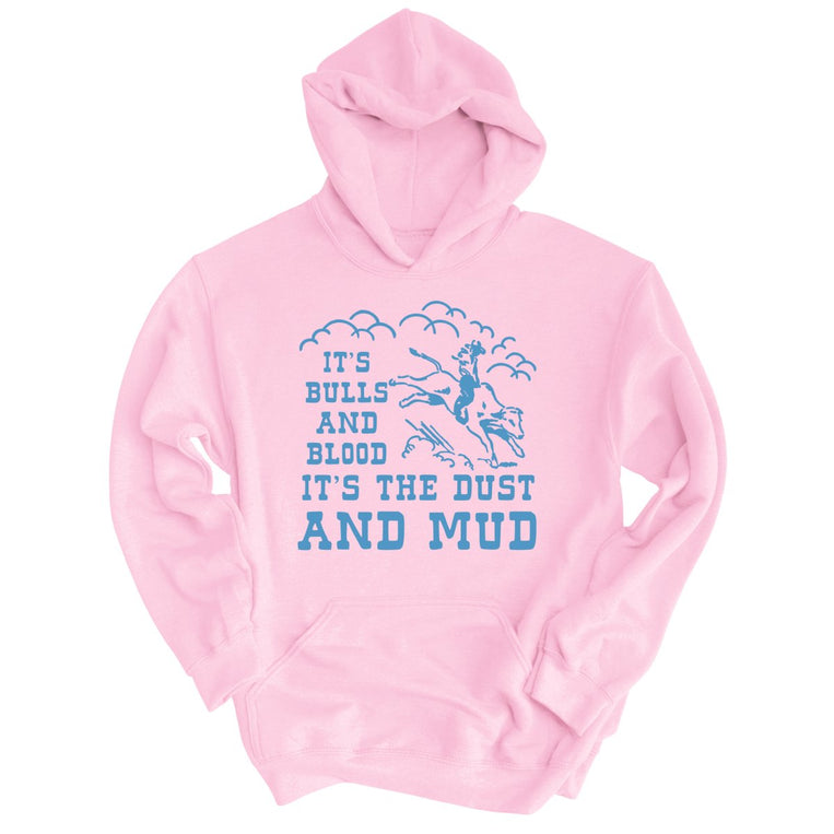 Bulls And Blood Graphic Hoodie - Light Pink