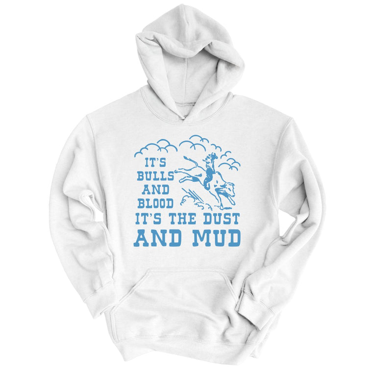 Bulls And Blood Graphic Hoodie - White