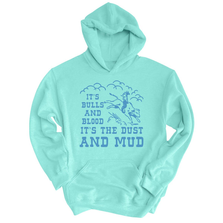 Bulls And Blood Graphic Hoodie - Mint