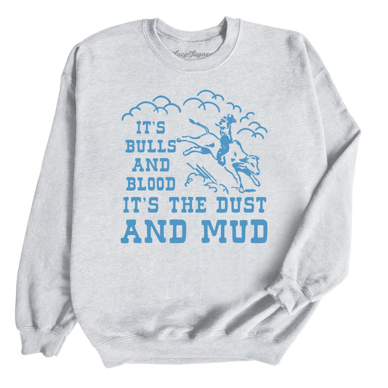 Bulls And Blood Graphic Sweatshirt - Ash