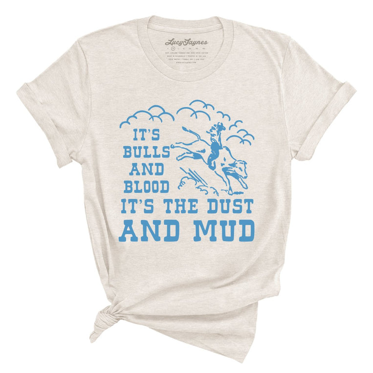 Bulls And Blood Graphic Tee - Heather Dust