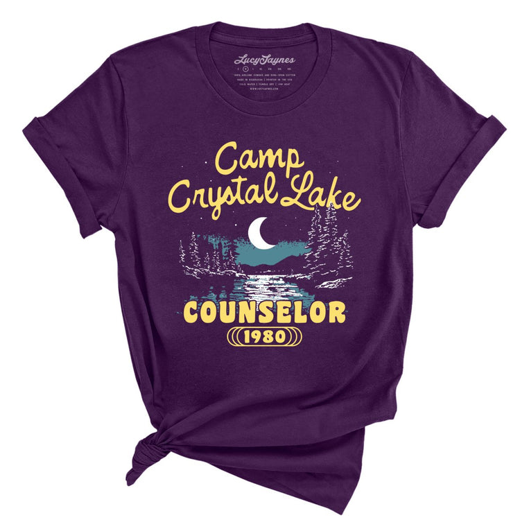 Camp Crystal Lake Counselor Graphic Tee - Team Purple