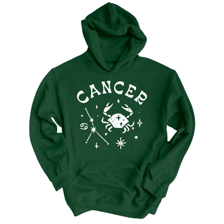 Cancer Graphic Hoodie - Forest Green