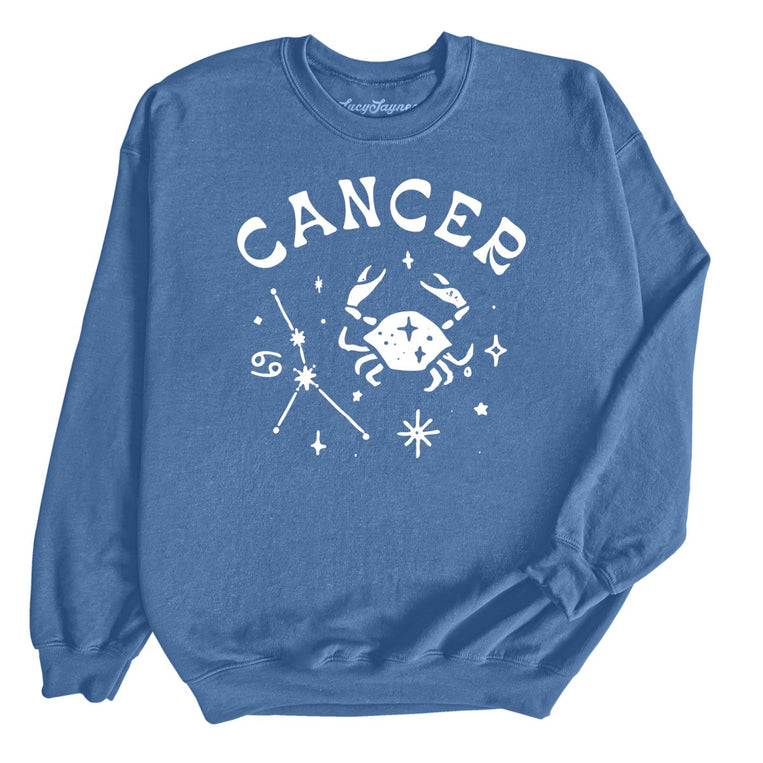 Cancer Graphic Sweatshirt - Indigo Blue