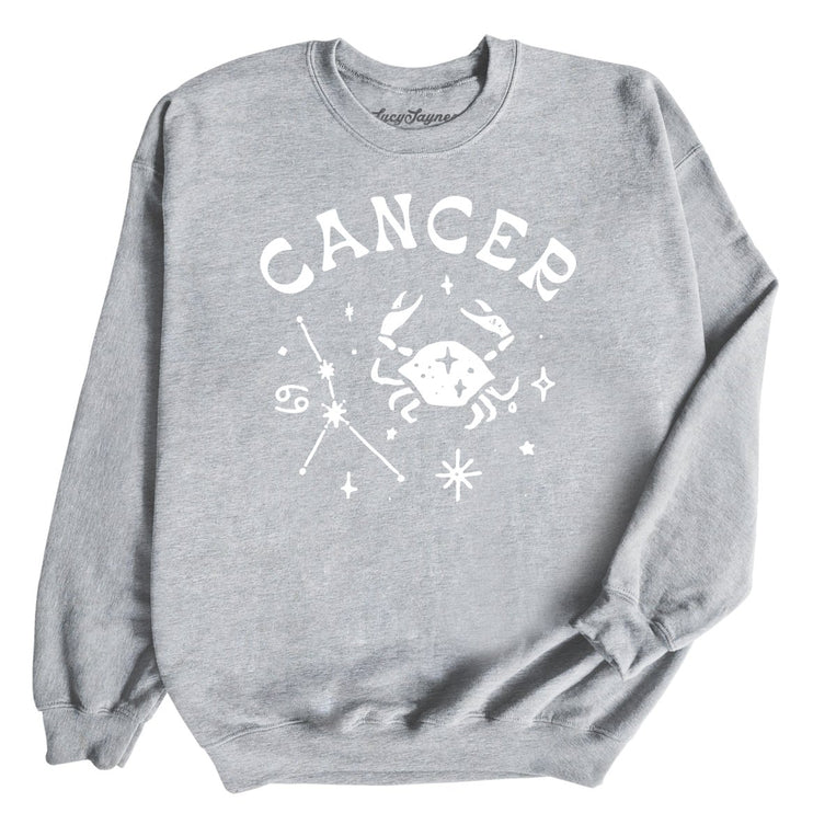 Cancer Graphic Sweatshirt - Sport Grey