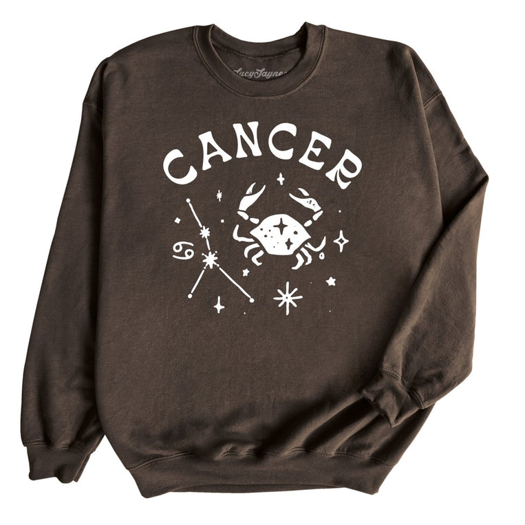 Cancer Graphic Sweatshirt - Dark Chocolate