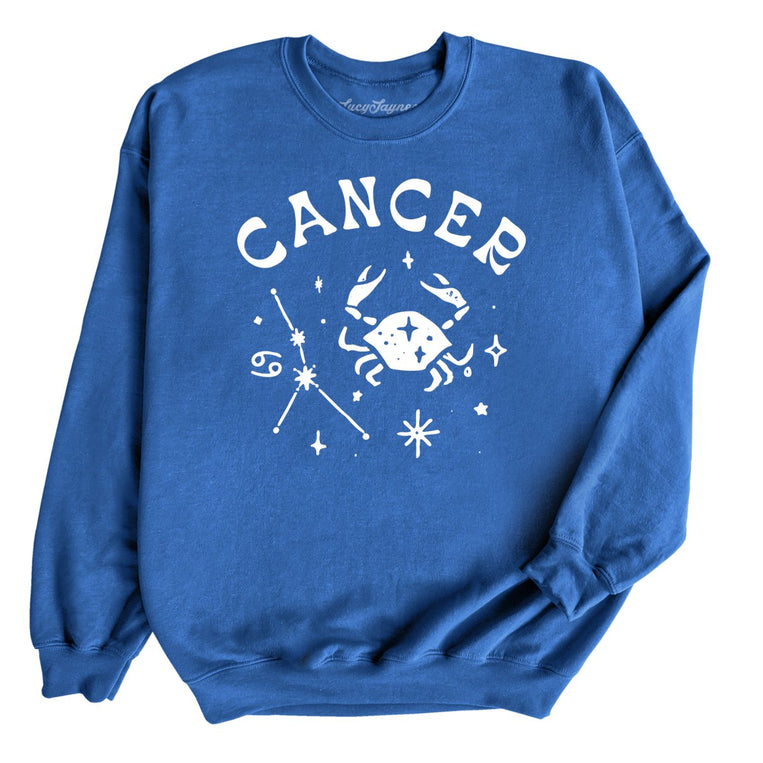 Cancer Graphic Sweatshirt - Royal