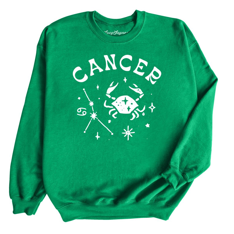 Cancer Graphic Sweatshirt - Irish Green