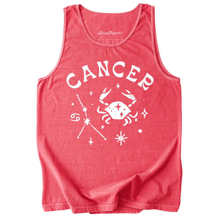 Cancer Comfort Colors Graphic Tank Top - Watermelon